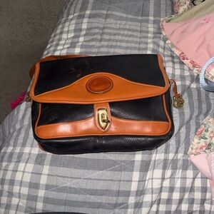 Dooney & Bourke Black and Brown Crossbody Bag